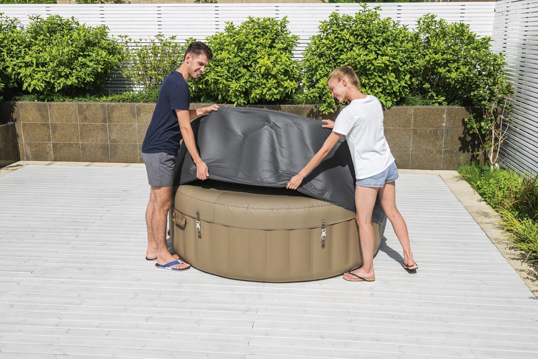 lay z spa round thermal cover
