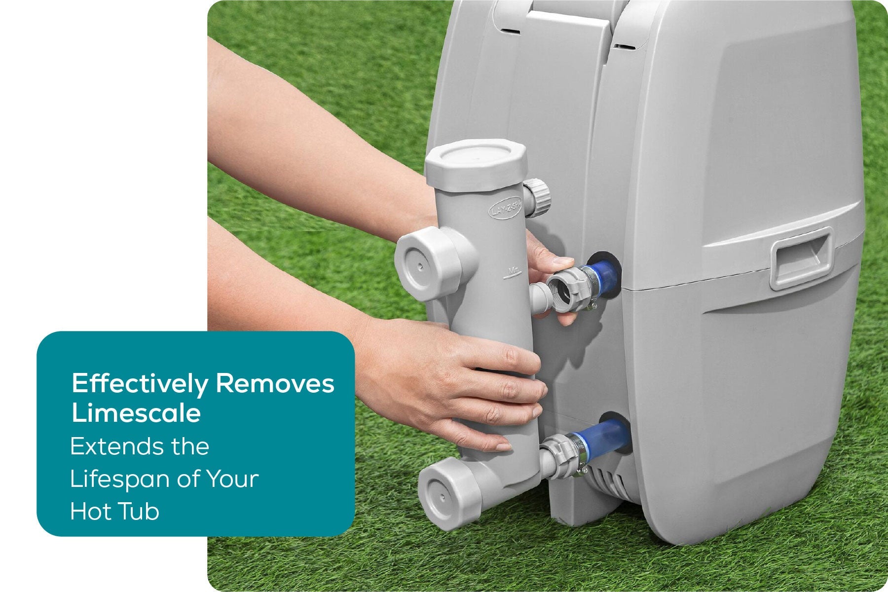 Lazy spa pump limescale remover