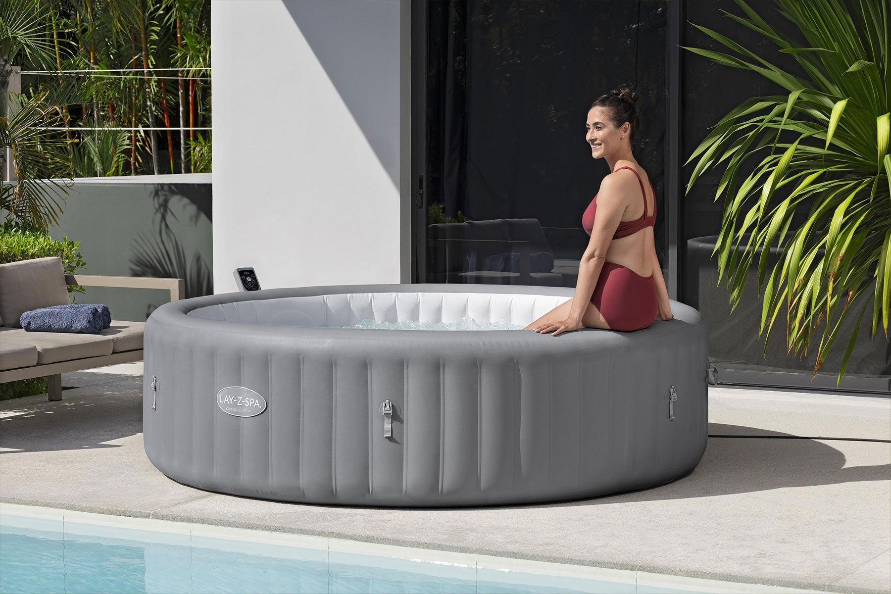Biggest inflatable hot tub in the UK