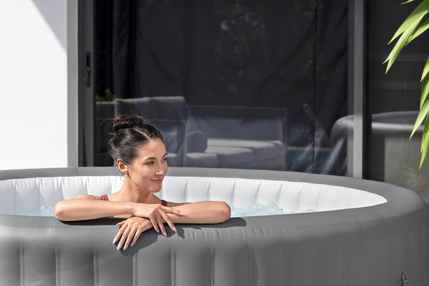 UK's biggest inflatable hot tub