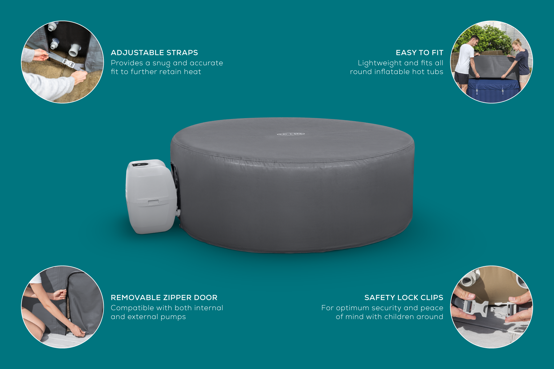 lay z spa Bali hot tub thermal cover